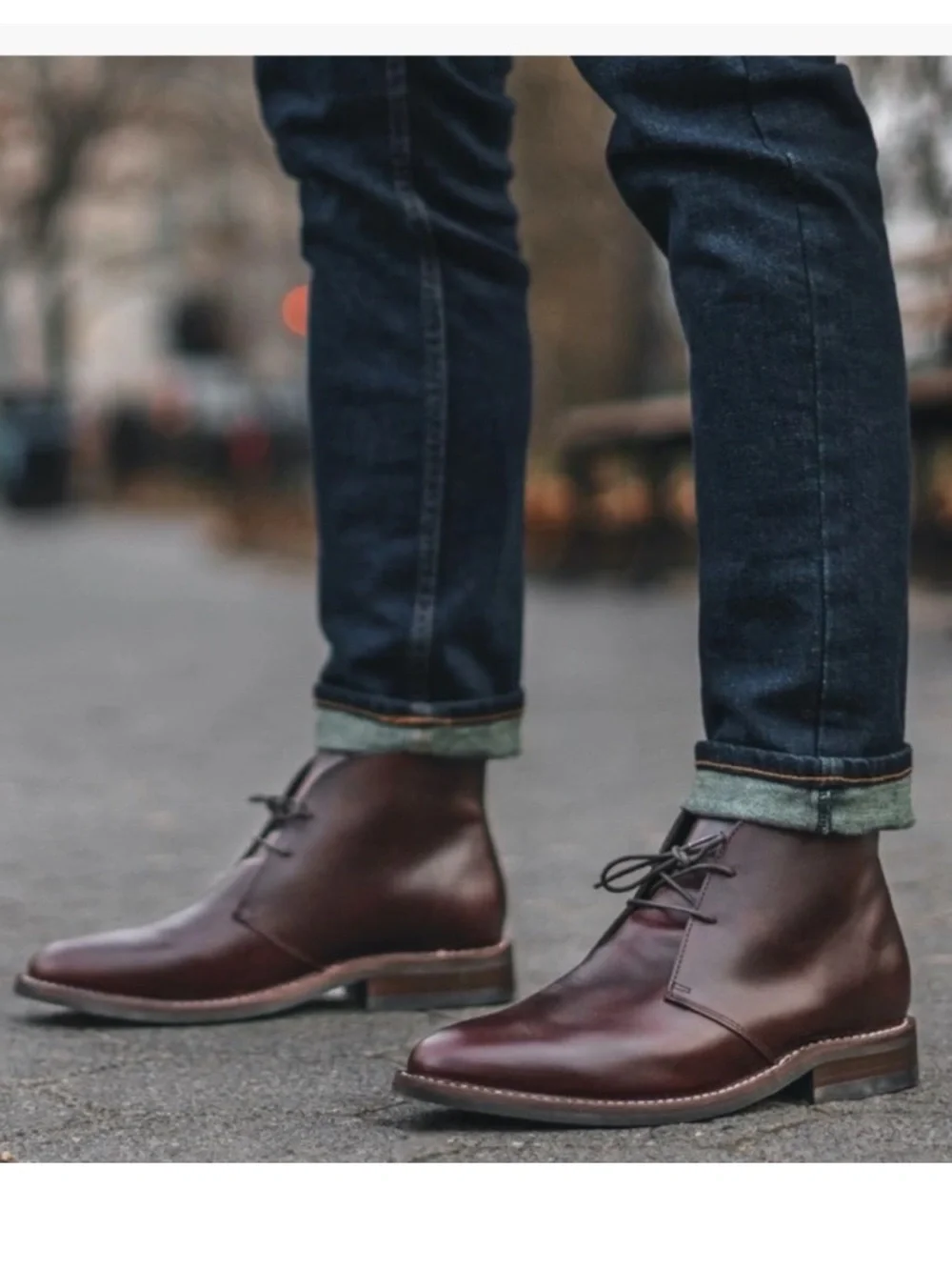 Thursday‎ Brown Scout Chukka Boots in burgundy leather men’s 7.5